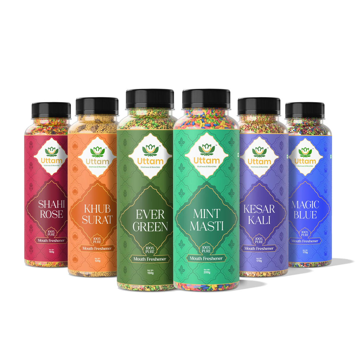 Try-All Sampler Pack | Choose Any 6 Mukhwas Flavors (100g Each)